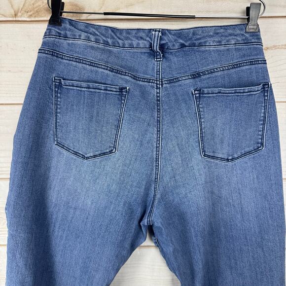 Bandolino Mandie Medium Wash Straight Leg Jeans Plus Size 20W Short - Picture 5 of 10